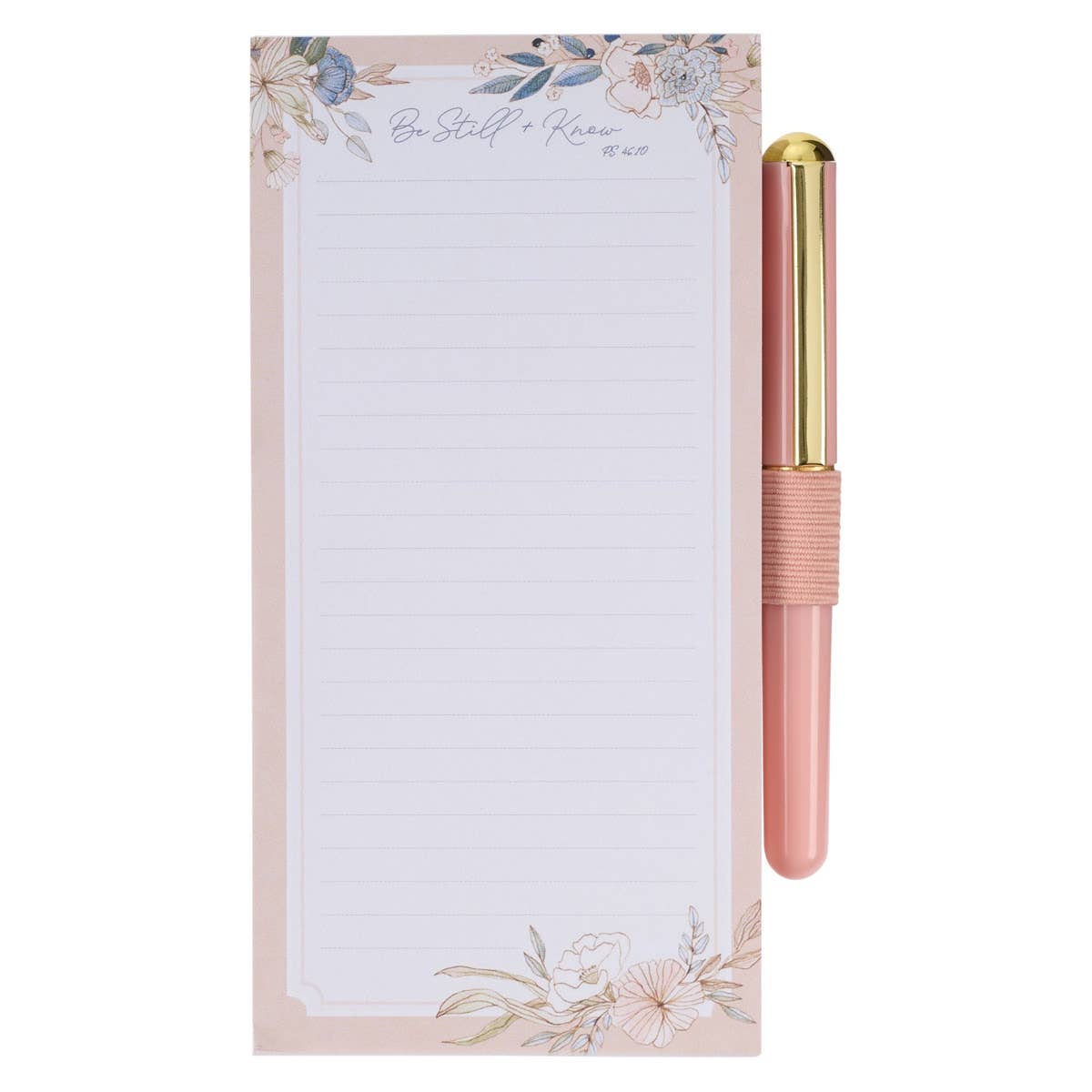 Stylish magnetic faith shopping list with pen