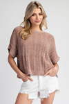 Ultra soft short sleeve sweater top