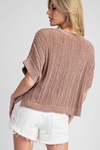 Ultra soft short sleeve sweater top