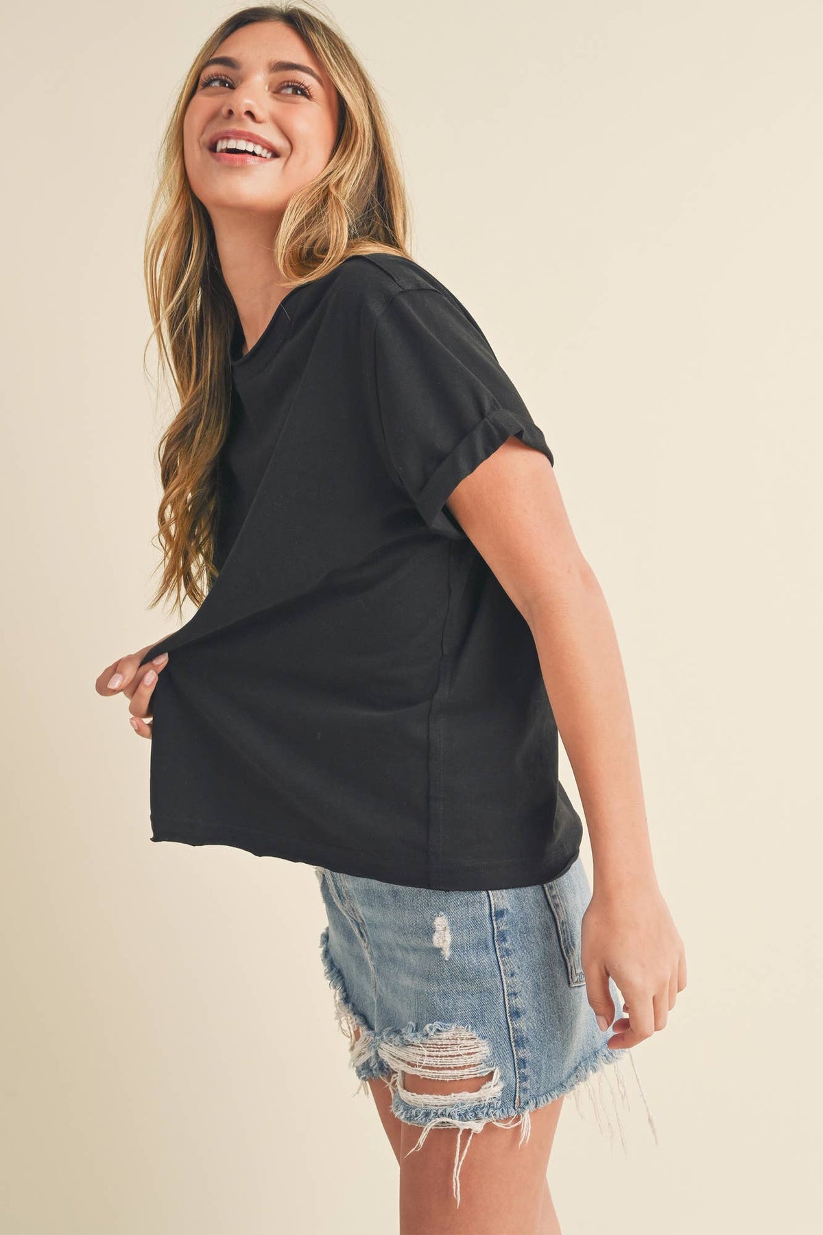 RESTOCKED FALL COLORS Mali Baby Tee Short Sleeve Top