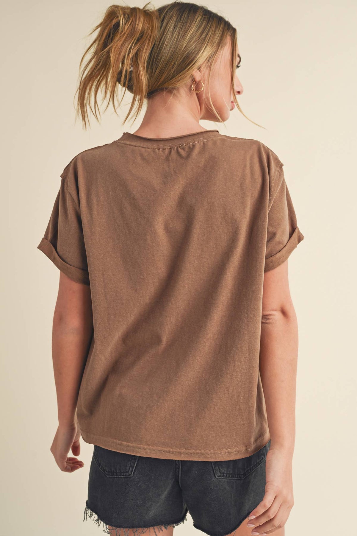 RESTOCKED FALL COLORS Mali Baby Tee Short Sleeve Top