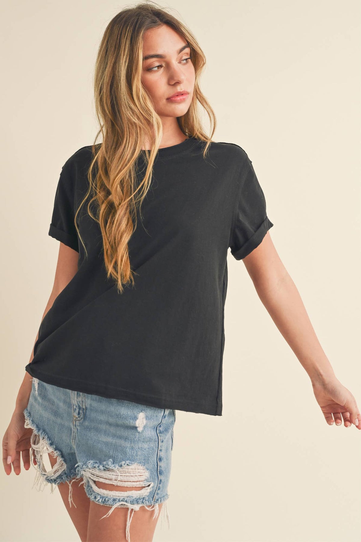 RESTOCKED FALL COLORS Mali Baby Tee Short Sleeve Top