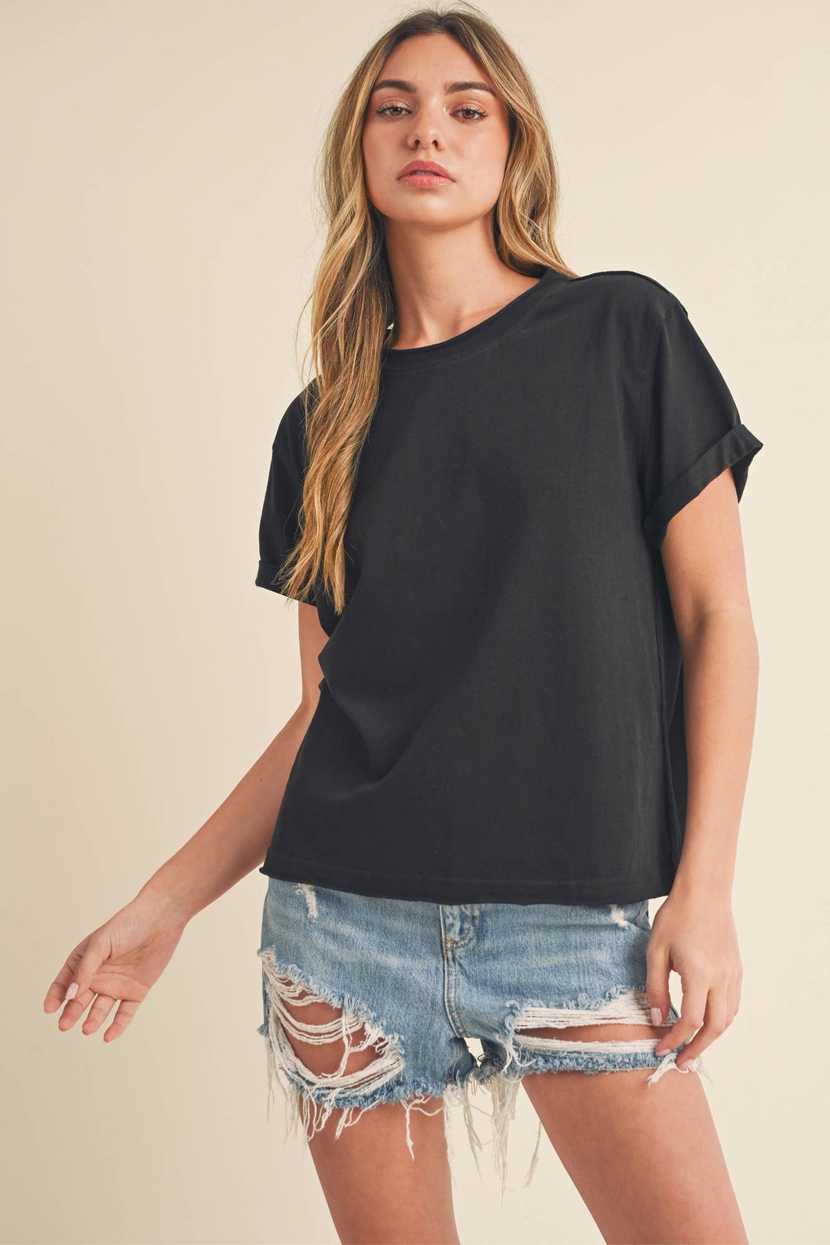 RESTOCKED FALL COLORS Mali Baby Tee Short Sleeve Top