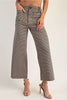 Houndstooth straight leg pants