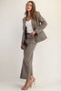 Houndstooth straight leg pants