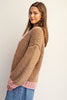 Two tone long sleeve cardigan