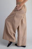Soft Washed Pinstriped Wide Leg Pants
