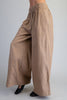 Soft Washed Pinstriped Wide Leg Pants