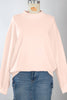 NEW Oversize Blessed Embroidered Mock Neck Sweatshirt