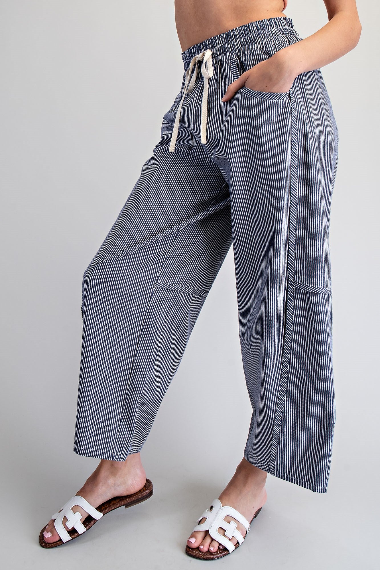 RESTOCKED Off white Striped Relaxed Fit Pants
