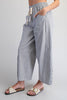 Off white Striped Relaxed Fit Pants