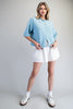 Solid button down half sleeve cardigan