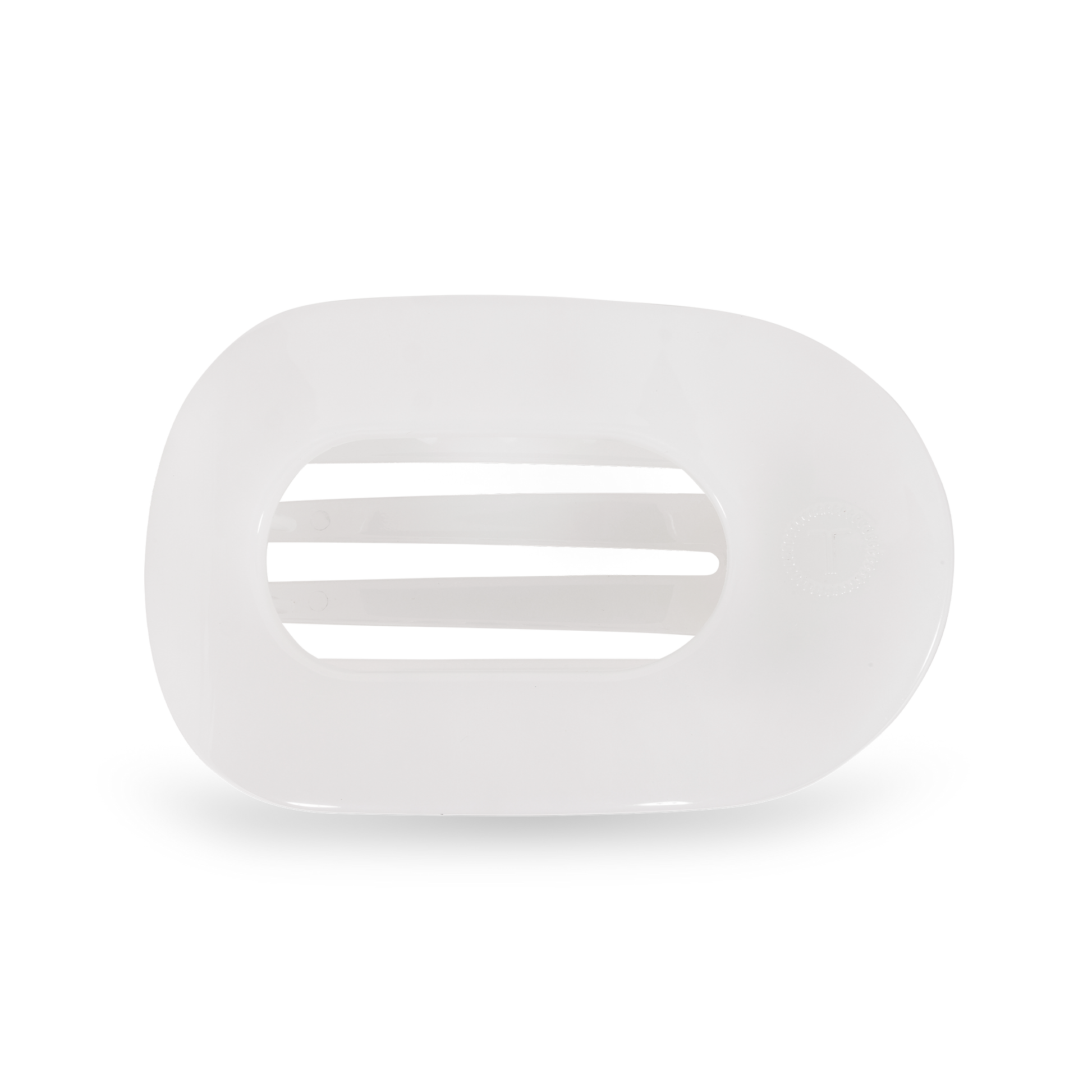 Teleties flat round clip Hair Accessories Teleties Coconut White  