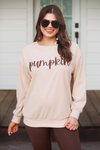 Pumpkin Corded sweatshirt