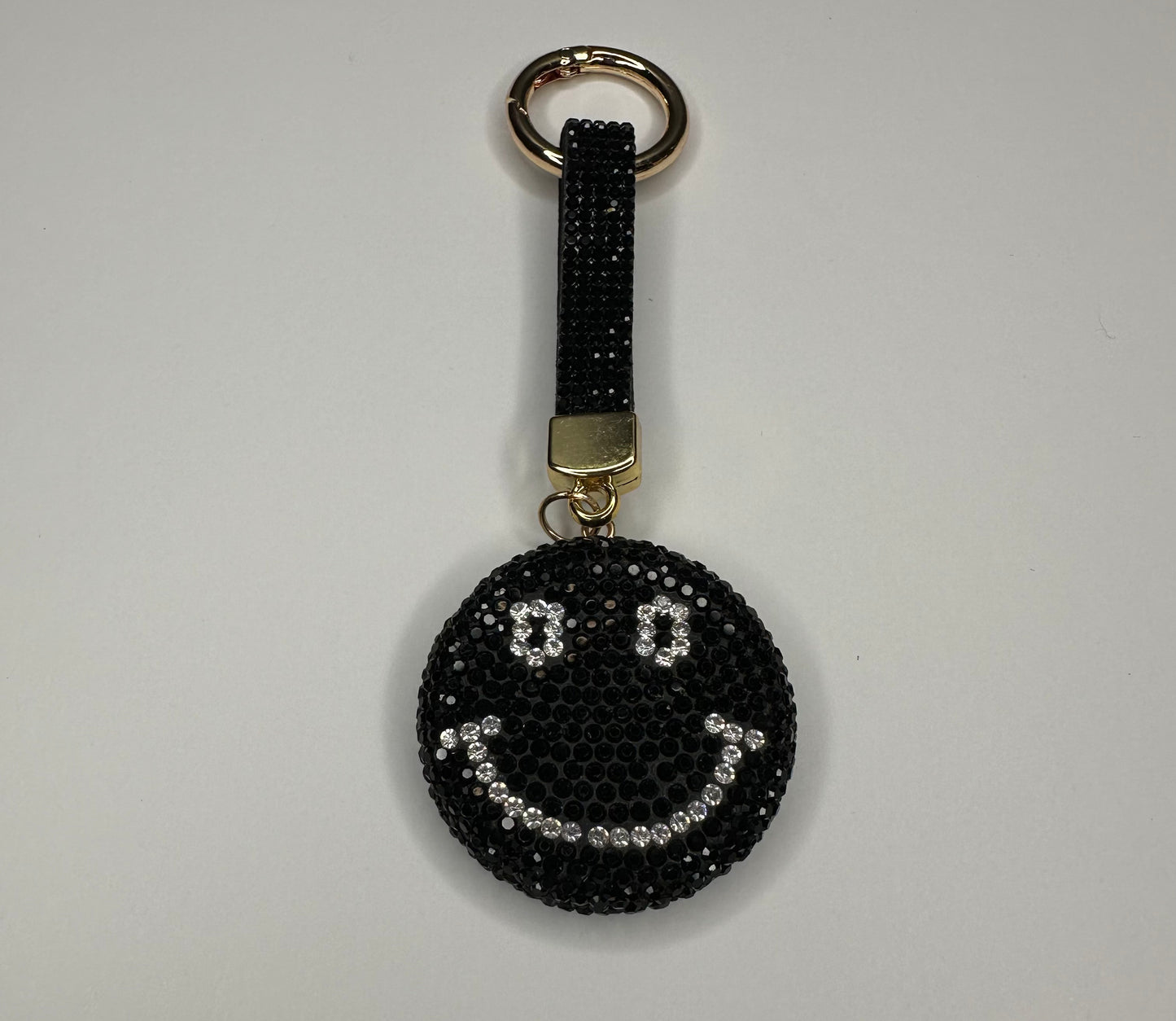 Bling smiley keychain