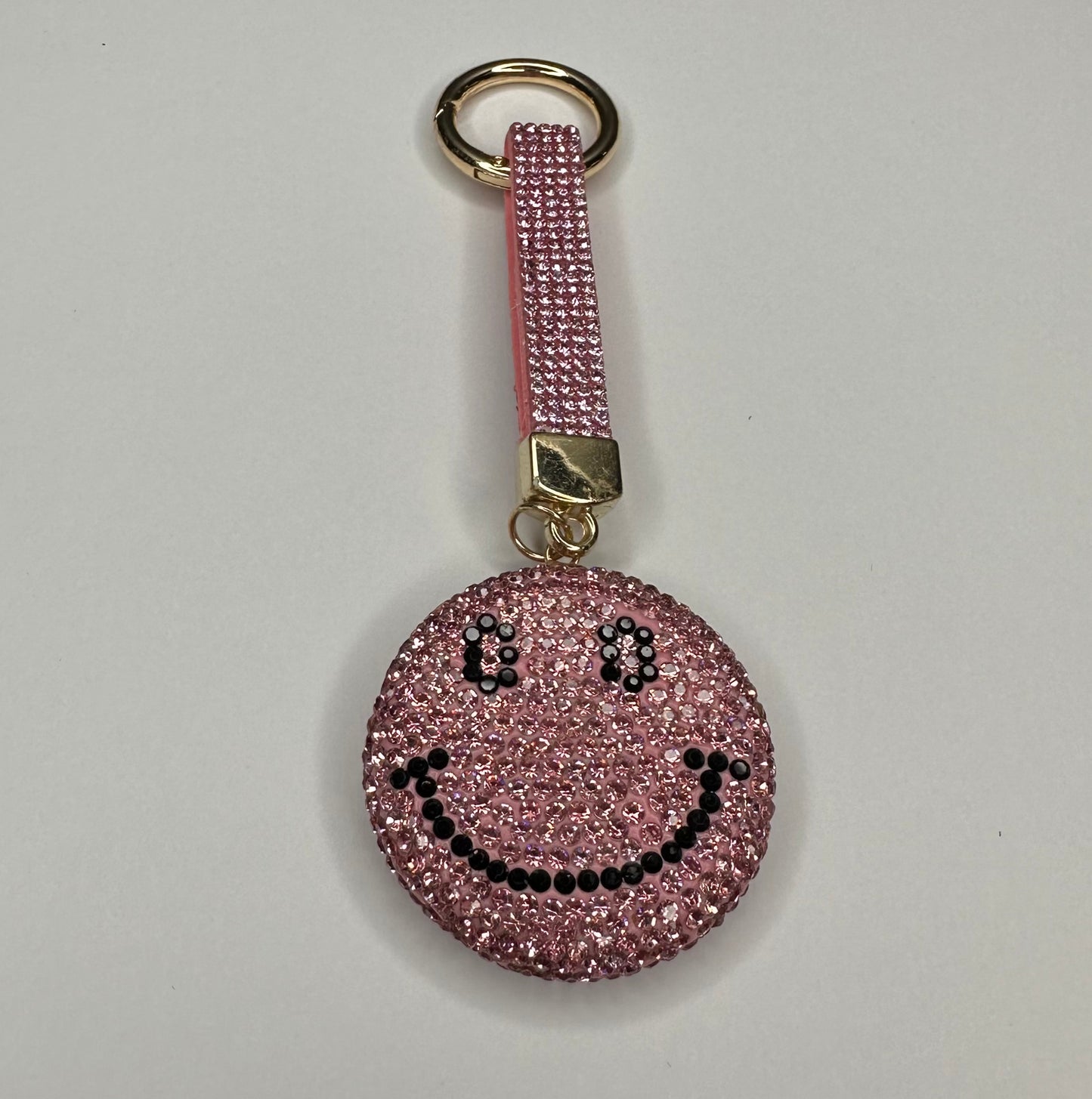 Bling smiley keychain