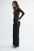 JBD (Just Black Denim) pintuck trouser wide leg jeans