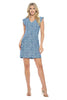 Jane floral cap sleeve shift dress