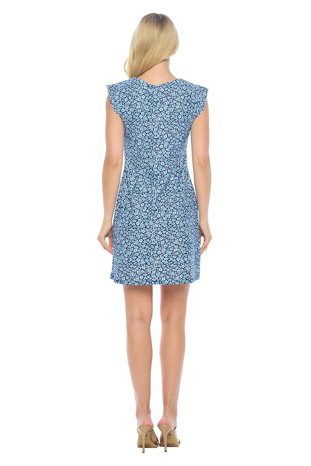 Jane floral cap sleeve shift dress