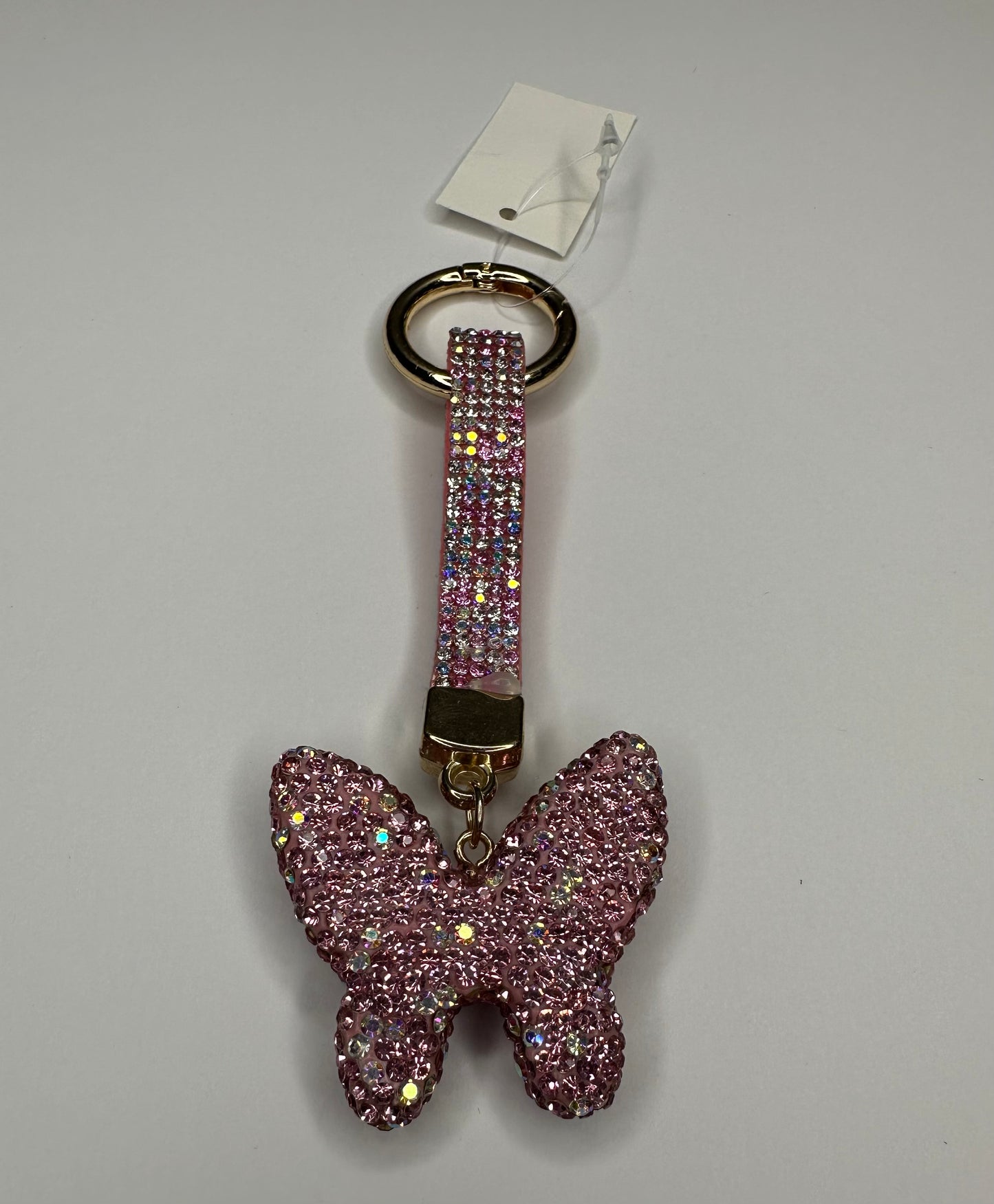 Bling butterfly keychain