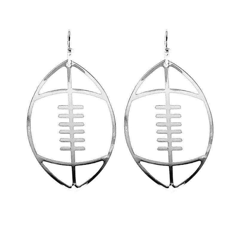 Football wire earrings Earrings Kenze Panne Silver  