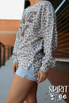 Game Day Cozycord animal print sweatshirt