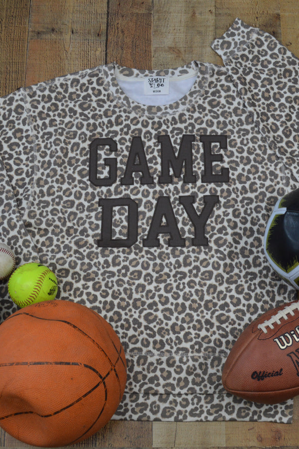 Game Day Cozycord animal print sweatshirt