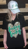 Feeling Lucky on Leopard Heart T-Shirt T-Shirt Spirit to a Tee   