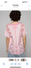 V-neck jersey with overlock stitch detail top