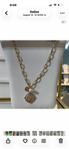 Gold coin necklace