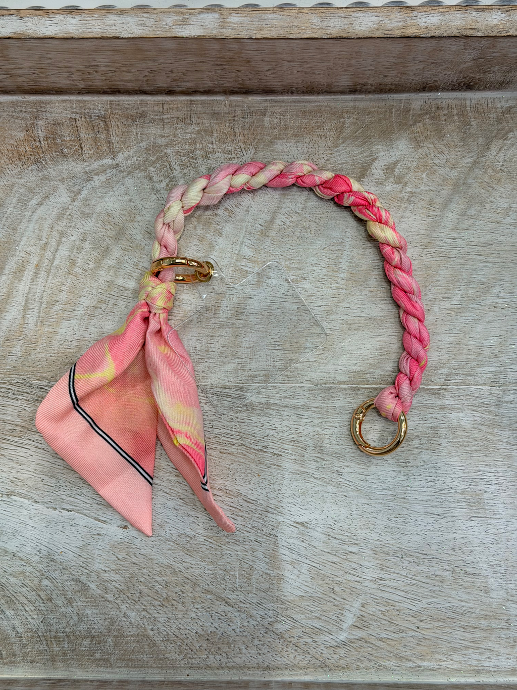 Twisted fabric bracelet