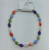 Multi-colored magnetic closure necklace
