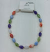 Multi-colored magnetic closure necklace
