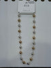 Wire beaded magnetic closure necklace
