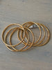 6-hoop golden bracelet set