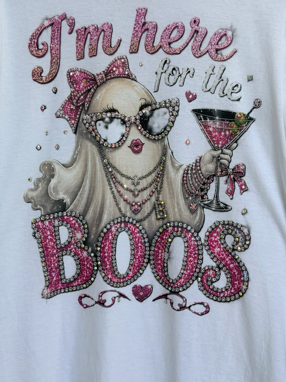 I'm here for the Boos Halloween ghost T-shirt