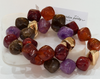 Earth tones double chunky stone bracelet