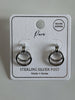 14k dipped double hoop earrings