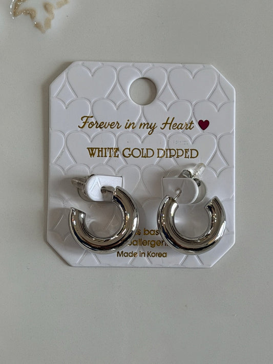 14k dipped hopp earrings
