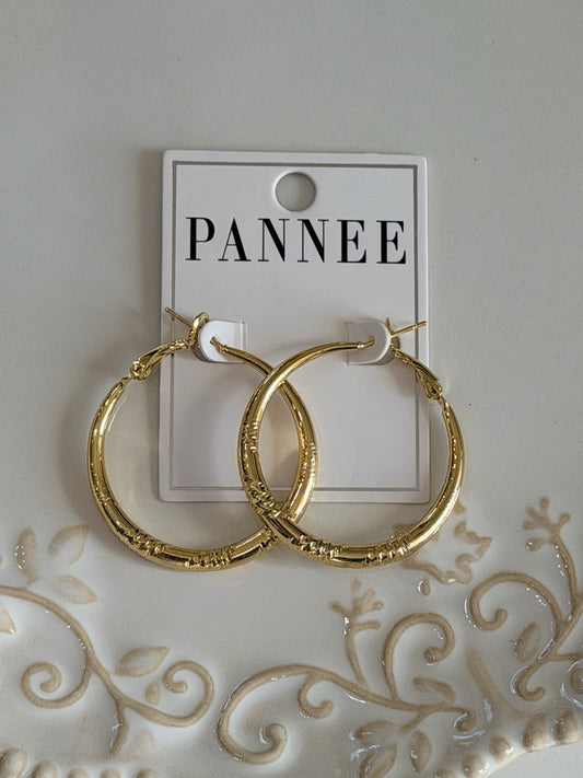 Large hoop earrings