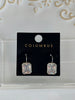 Large gemstone dangle earrings