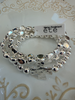 Water resistant chunky stacked bracelet with cross (multiple styles)