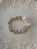 Water resistant rods and beads stacked bracelet