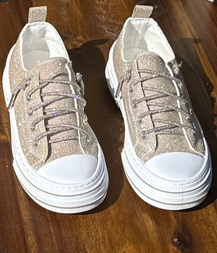 Very G Aman Glitter casual sneaker shoe