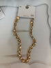 Medium gem 18k gold plated necklace