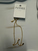 Delicate gold plated necklace with mini and square faux diamond gems