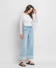 Flying Monkey super high rise cuffed baggy wide leg pant