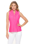 Evelyn ruffle neckline sleeveless top