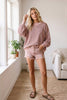 Oversized French Terry Striped Pullover