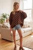 Oversized Polka Dot Scuba Pullover